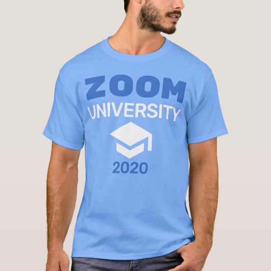Zoom Skype Student Internet Cute Funny friends Tシャツ (正面)