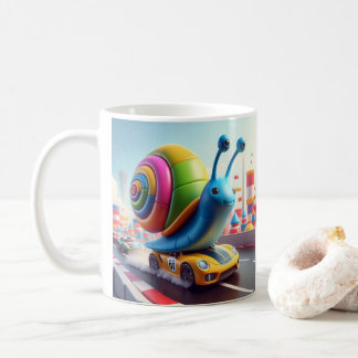 Zoom Snail Mug – 速度が遅く安定した場所 コーヒーマグカップ