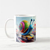 Zoom Snail Mug – 速度が遅く安定した場所 コーヒーマグカップ (左)