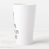 Zoom/Teamsビデオ通話をミュートしてごめんなさい カフェラテマグ (正面)