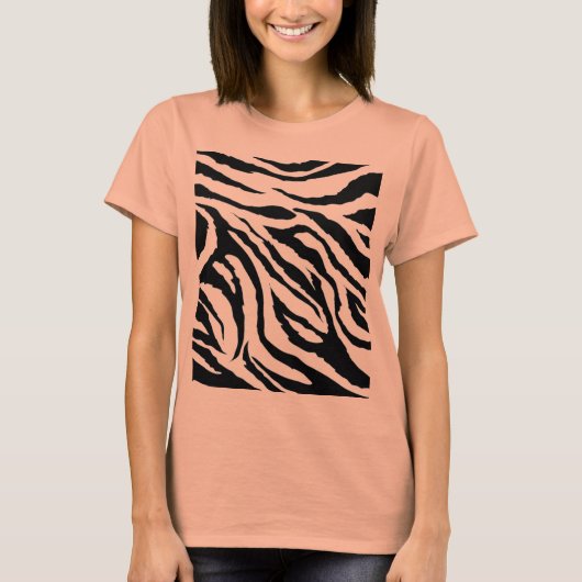 zoom_zebra_プリント tシャツ (正面)