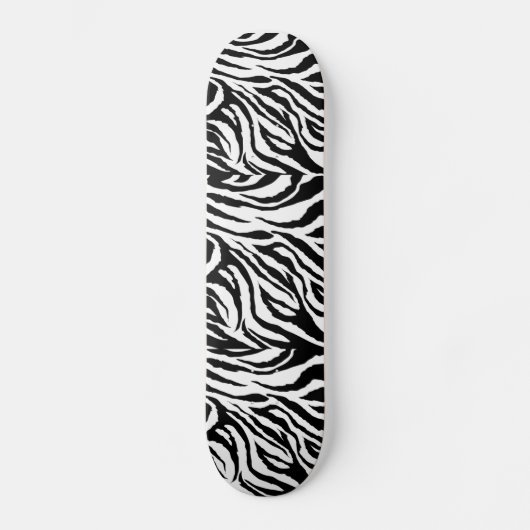 zoom_zebra_print、zoom_zebra_print、zoom_zebra_… スケートボード (正面)