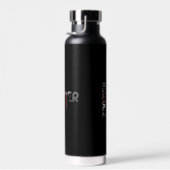 ZOOMERウォーターボトルトレンドブラックパウダー抽象芸術 ウォーターボトル (右面)