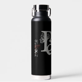 ZOOMERウォーターボトルトレンドブラックパウダー抽象芸術 ウォーターボトル