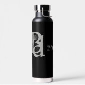 ZOOMERウォーターボトルトレンドブラックパウダー抽象芸術 ウォーターボトル (左面)