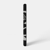 ZOOMERサムスンケーストレンド抽象芸術ブラックパウダー SAMSUNG GALAXYケース (左側面)