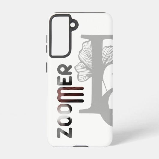 ZOOMERサムスンケーストレンド抽象芸術ブラックパウダー SAMSUNG GALAXYケース (裏面)