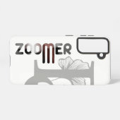 ZOOMERサムスンケーストレンド抽象芸術ブラックパウダー SAMSUNG GALAXYケース (裏面横)