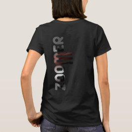 ZOOMER バックプリントTシャツ トレンド 抽象的 パウダリー Tシャツ