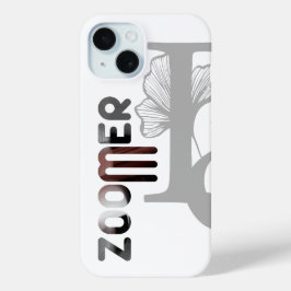 ZOOMER iPhoneケーストレンド抽象芸術ブラック粉末 iPhone 15ケース