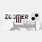 ZOOMER iPhoneケーストレンド抽象芸術ブラック粉末 Case-Mate iPhoneケース (裏面 (横))