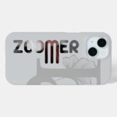 ZOOMER iPhoneケーストレンド抽象芸術ブラック粉末 Case-Mate iPhoneケース (裏面 (横))
