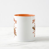 Zoomie犬飛んでいるホットドッグ漫画 – おもしろいレトロ マグカップ (中央)