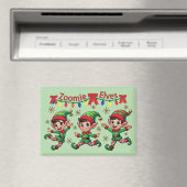 Zoomie Elves クリスマス マグネット (インサイチュ (食洗機))