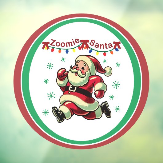 Zoomie Santa Christmas ウィンドウサイン (シート3)