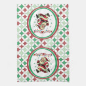 Zoomie Santa Christmas キッチンタオル (縦)