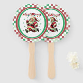 Zoomie Santa Christmas ハンドファン (正面&裏面)