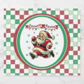 Zoomie Santa Christmas ビールラベル (シングルラベル)