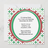 Zoomie Santa Christmas 招待状 (裏面)