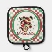 Zoomie Santa Christmas 鍋敷き (正面)