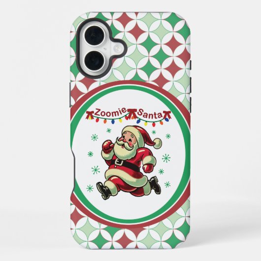 Zoomie Santa Christmas iPhoneケース (裏面)