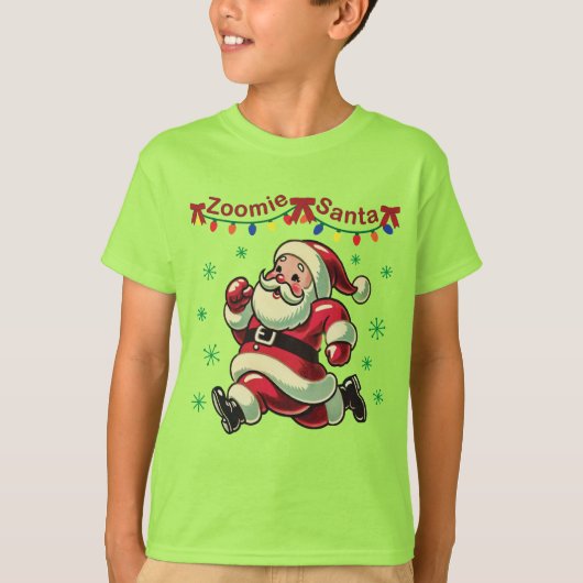 Zoomie Santa Christmas Tシャツ (正面)