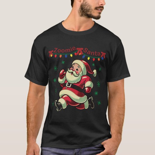 Zoomie Santa Christmas Tシャツ (正面)
