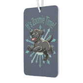 Zoomie Time Black Labだ カーエアーフレッシュナー (左)