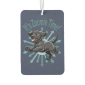 Zoomie Time Black Labだ カーエアーフレッシュナー (裏面)