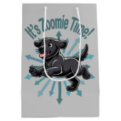 Zoomie Time Black Labだ ミディアムペーパーバッグ (裏面)