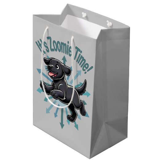 Zoomie Time Black Labだ ミディアムペーパーバッグ (裏面アングル)