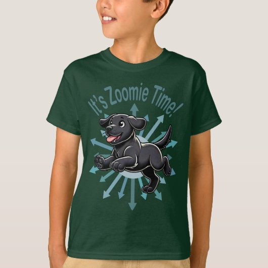 Zoomie Time Black Labだ Tシャツ (正面)