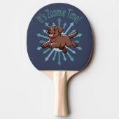 Zoomie Time Chocolate Lab 卓球ラケット (裏面)