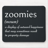 ZOOMIESの辞書的定義 マウスパッド (正面)
