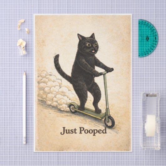 Zoomies Kitty  薄葉紙 (クラフト)