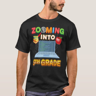 Zooming Into 5th Grade Fifth Virtual Student Learn Tシャツ
