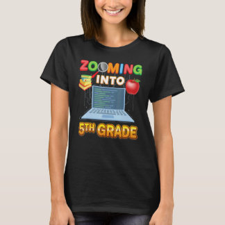 Zooming Into 5th Grade Fifth Virtual Student Learn Tシャツ
