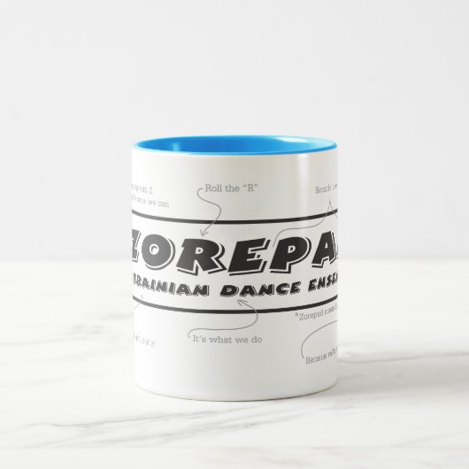 Zorepadはマグを説明しました ツートーンマグカップ (中央)