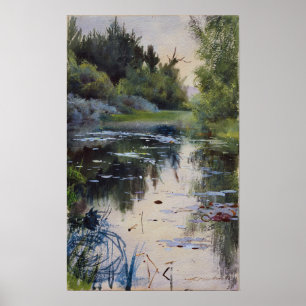 Zorn – モラの風景勉強1886 ポスター