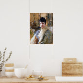 Zorn - Lady With Fur Cape 1887 ポスター (キッチン)