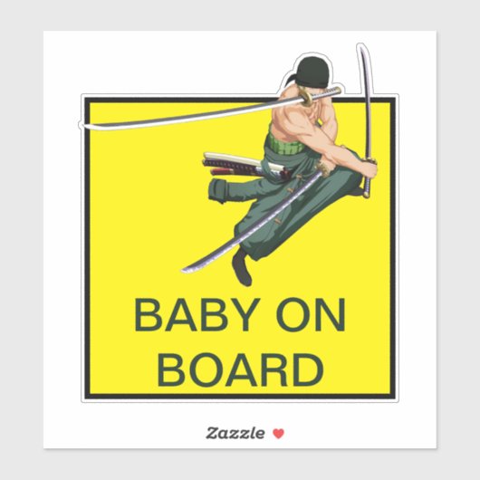 ZOROベビーON BOARD - CAR STICKER シール (シート)