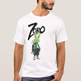 Zoro Anime Rabbit Warrior Graphic T-Shirt Tシャツ