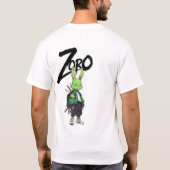 Zoro Anime Rabbit Warrior Graphic T-Shirt Tシャツ (裏面)