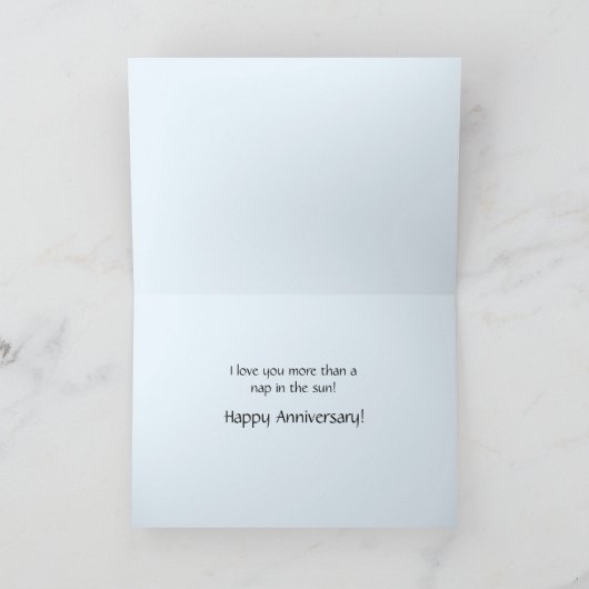 Zorro By The Window Anniversary Card カード (内部)