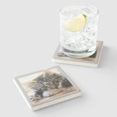 Zorro Kitten By the Window Stone Gray Coaster ストーンコースター (横)