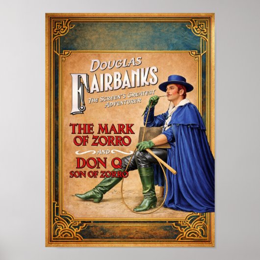 ZORRO MOVIE POSTER ポスター (正面)