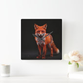 Zorro nocturno スクエア壁時計 (ホーム)