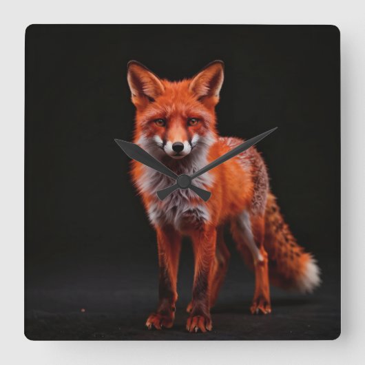 Zorro nocturno スクエア壁時計 (正面)