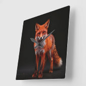 Zorro nocturno スクエア壁時計 (傾斜)