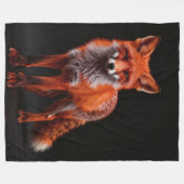 Zorro nocturno フリースブランケット (正面(横))